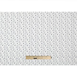 White/Navy Paisley Combed Cotton Sateen