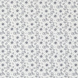 White/Navy Paisley Combed Cotton Sateen