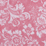 Dusted Brick Aruban Floral Rayon-Polyester Twill