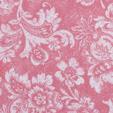 Dusted Brick Aruban Floral Rayon-Polyester Twill