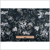 Monochrome Tropical Digitally Printed Mercerized Cotton Woven