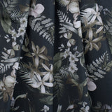 Monochrome Tropical Digitally Printed Mercerized Cotton Woven