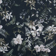 Monochrome Tropical Digitally Printed Mercerized Cotton Woven