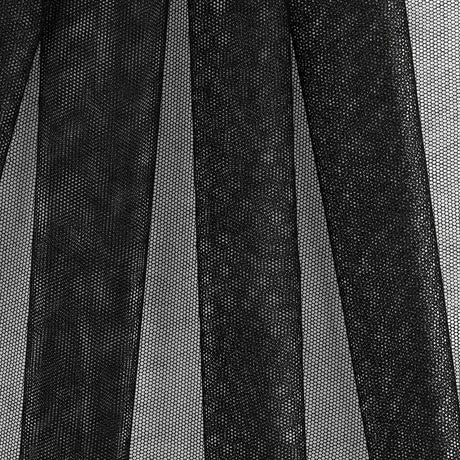 Cotton Bobbinet Tulle Made in England - Black