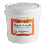 Oringer Black Cherry Halves Dessert / Sundae Topping 2 Gallon - 2/Case