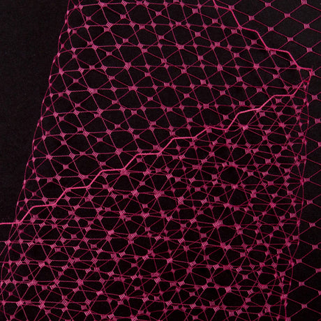 9" Fuchsia Nylon Russian Veiling