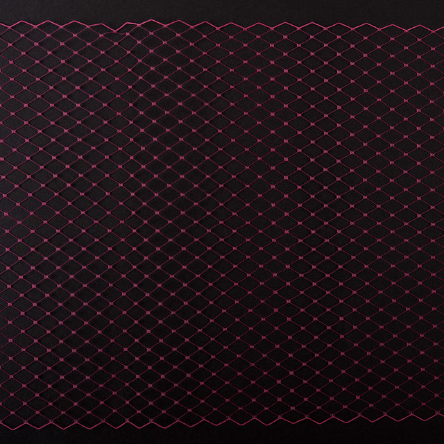 9" Fuchsia Nylon Russian Veiling