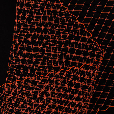 9" Tangerine Nylon Russian Veiling