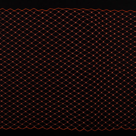 9" Tangerine Nylon Russian Veiling
