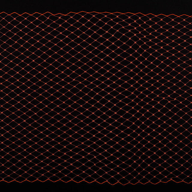 9" Tangerine Nylon Russian Veiling