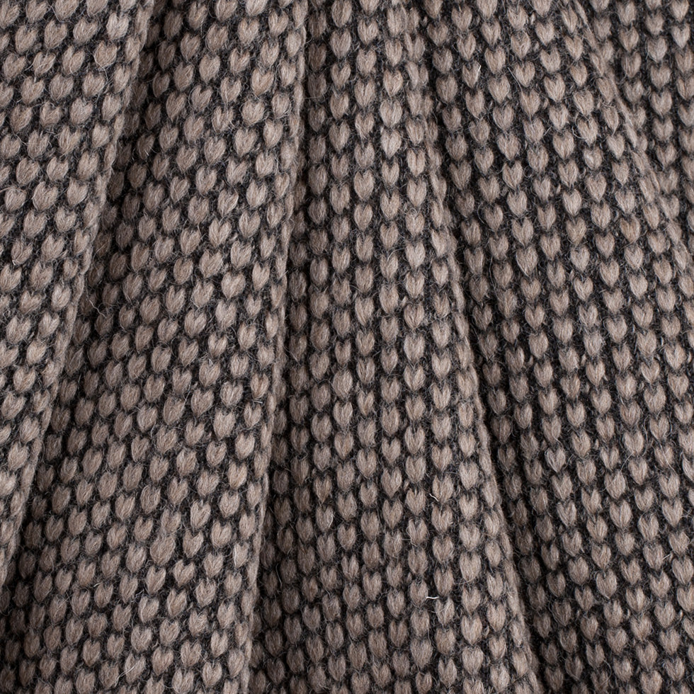 Herno Taupe Knit Wool Coating