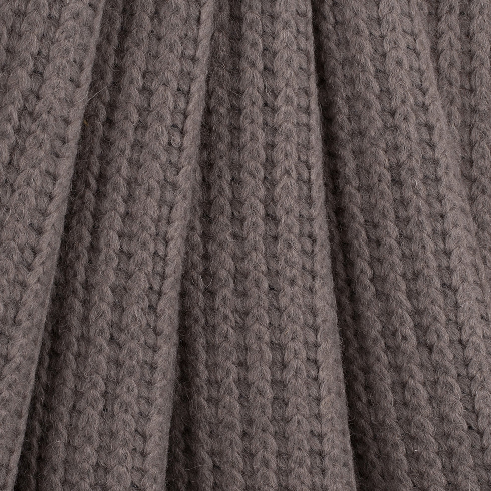 Herno Tan Knit Wool Blend Coating