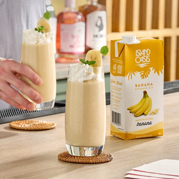 Island Oasis Banana Beverage Mix 1 Liter