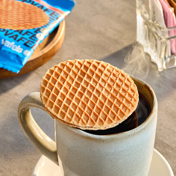 Vafels Individually Wrapped Vegan Gluten-Free Maple Stroopwafel 1.2 oz. - 120/Case