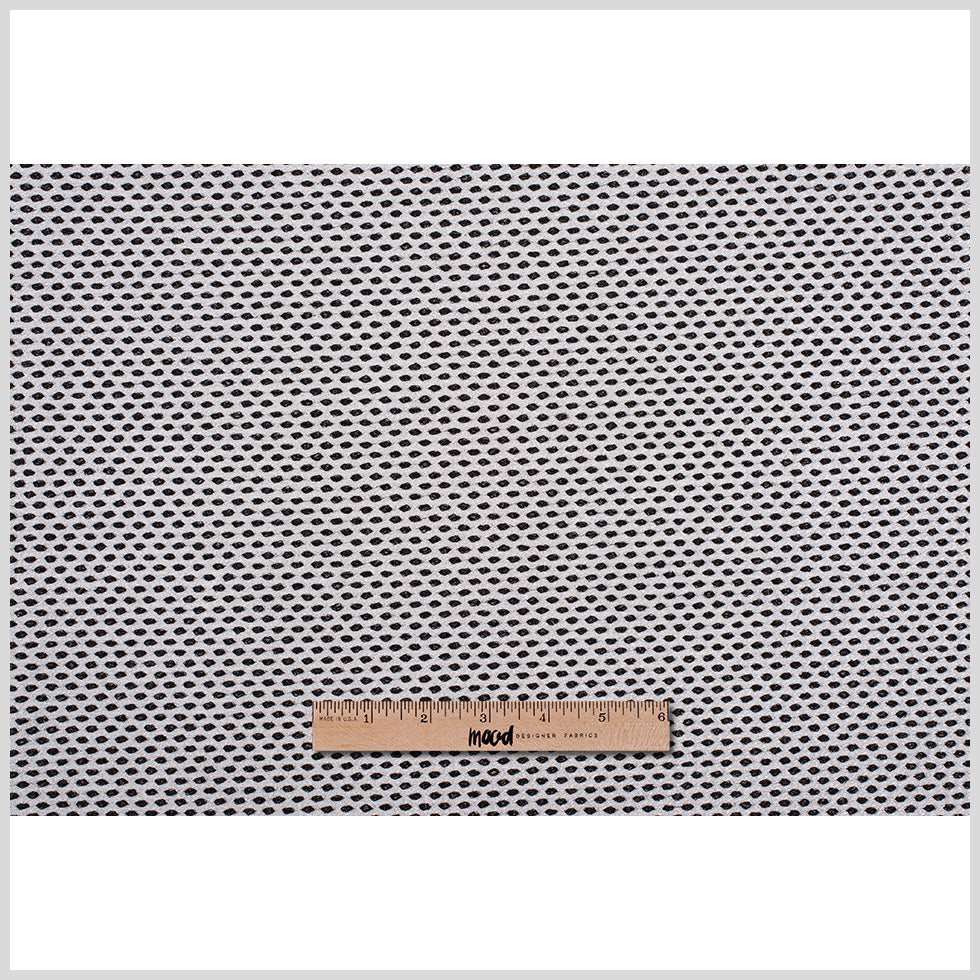Prabal Gurung Black/White Polka Dotted Acrylic Woven