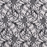 Famous NYC Designer Black/White Floral Crochet Lace