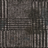 Black/Gray Glen Plaid Wool Knit w/ Fleece Backing