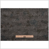 Black/Gray Glen Plaid Wool Knit w/ Fleece Backing