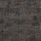 Black/Gray Glen Plaid Wool Knit w/ Fleece Backing
