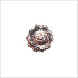 Silver/Clear Rhinestoned Metal Shank Back Button - 22L/14mm