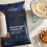 Capora Brown Sugar Cinnamon Frappe Mix 3.5 lb. - 5/Case