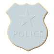Mini Police Shield Cookie Cutter 1.75" M198