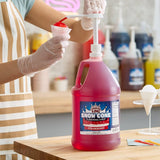 Carnival King Strawberry Snow Cone Syrup 1 Gallon - 4/Case
