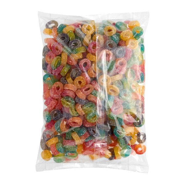 Albanese Sour Pucker Mini Gummi Rings 4.5 lb. - 4/Case