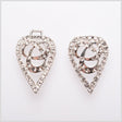 3" Silver Rhinestone Clasp