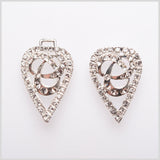 3" Silver Rhinestone Clasp