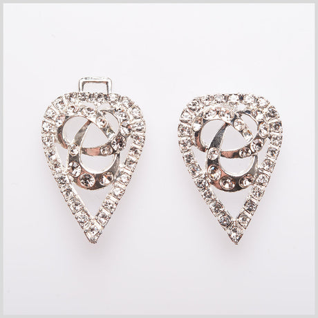3" Silver Rhinestone Clasp