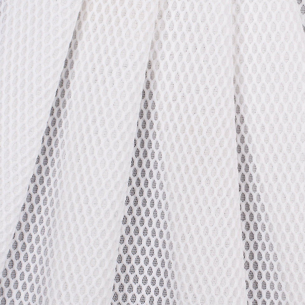 White Birdseye Pique Polyester Mesh
