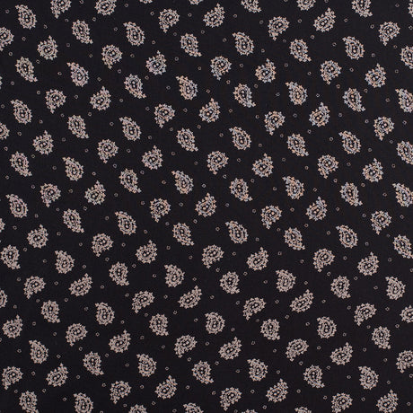 Jason Wu Black/Taupe Paisley Silk Chiffon