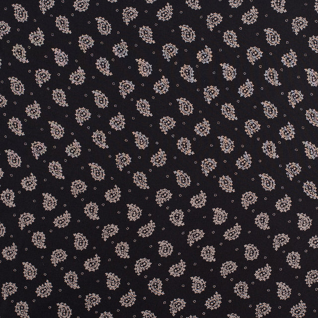 Jason Wu Black/Taupe Paisley Silk Chiffon