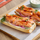 Honey Smoked Fish Co. Original Honey Smoked Whole Salmon Fillet 3 lb. - 2/Case