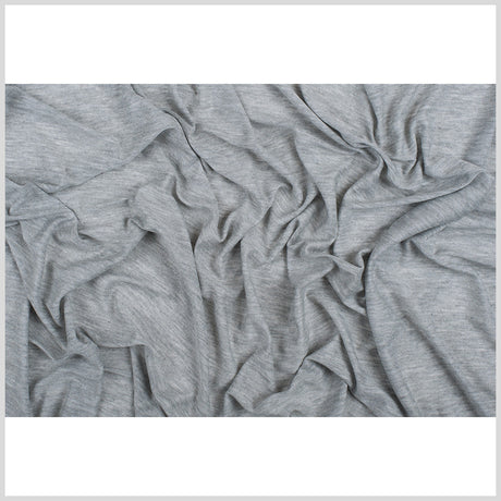 Heathered Gray Stretch Viscose Jersey