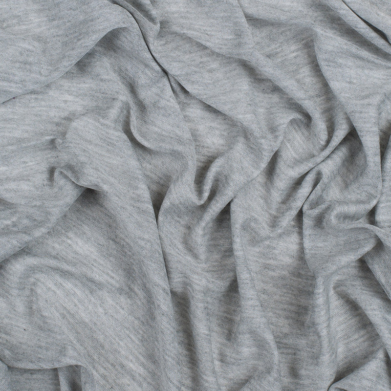 Heathered Gray Stretch Viscose Jersey