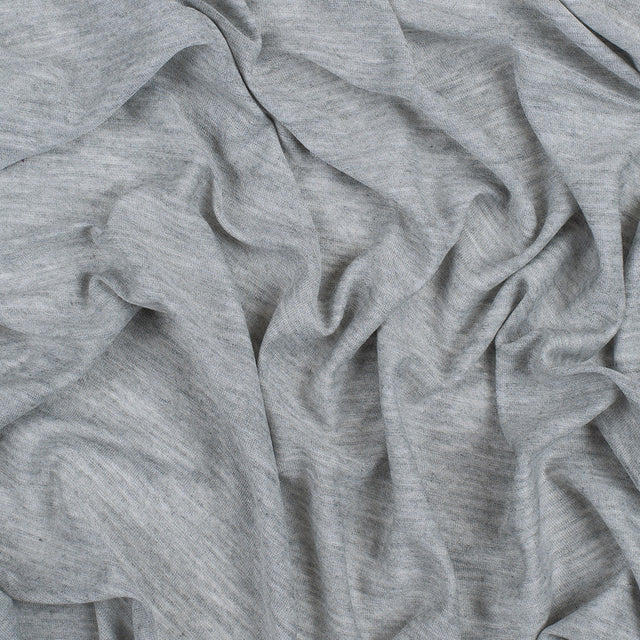 Heathered Gray Stretch Viscose Jersey