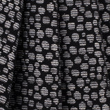 Black/Navy Metallic Polyester Jacquard