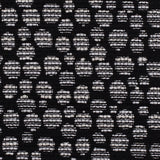 Black/Navy Metallic Polyester Jacquard