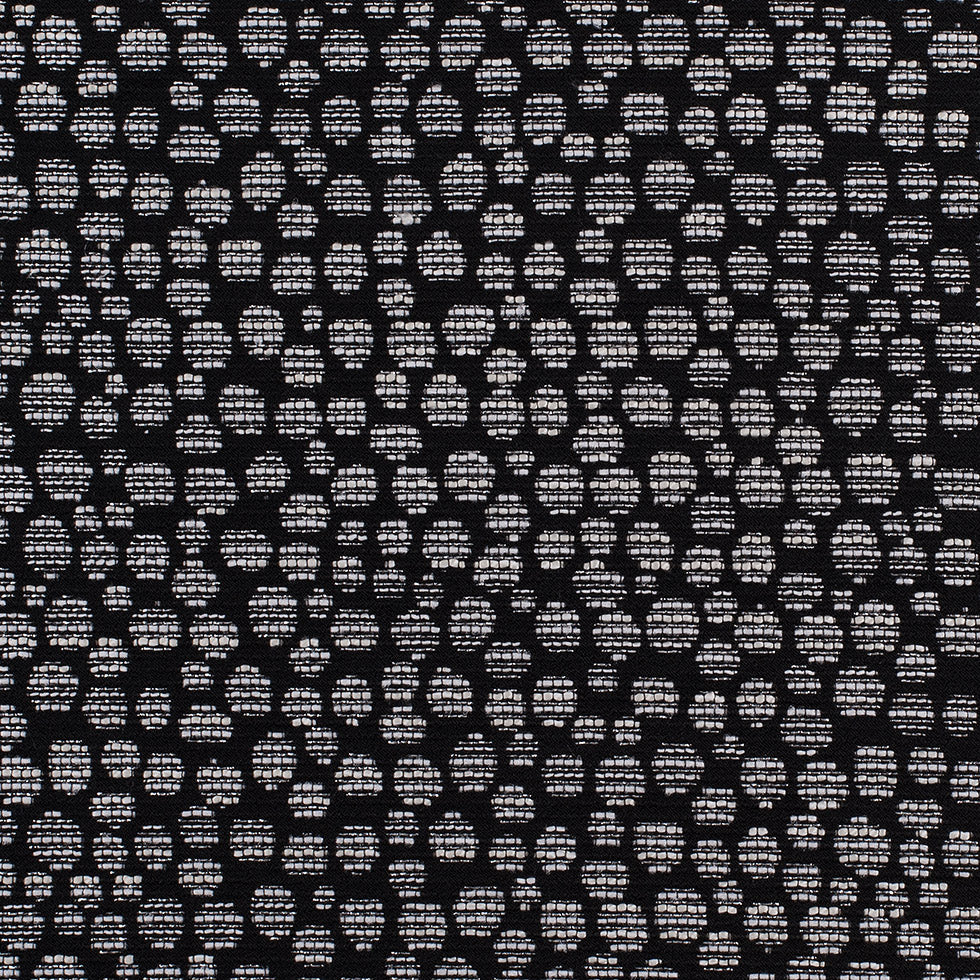 Black/Navy Metallic Polyester Jacquard