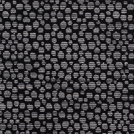 Black/Navy Metallic Polyester Jacquard
