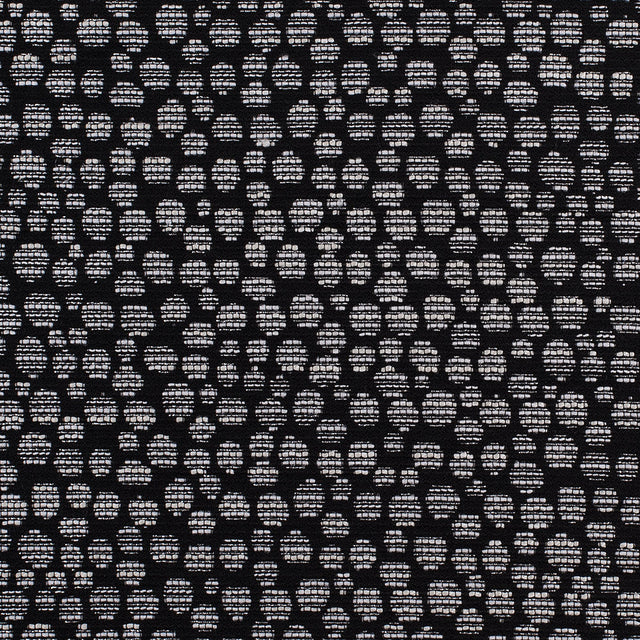 Black/Navy Metallic Polyester Jacquard