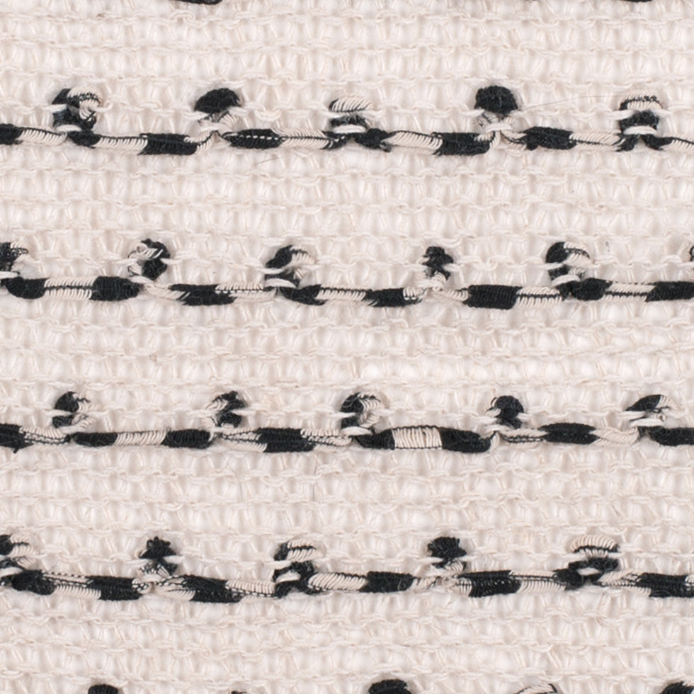Peyote/Black Spotted Cotton Blended Wool Knit