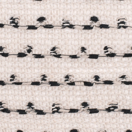 Peyote/Black Spotted Cotton Blended Wool Knit