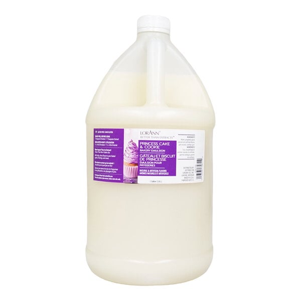 LorAnn Oils 1 Gallon Princess Cake and Cookie Bakery Emulsion