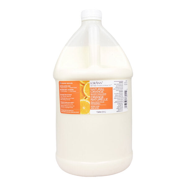 LorAnn Oils 1 Gallon All-Natural Orange Bakery Emulsion