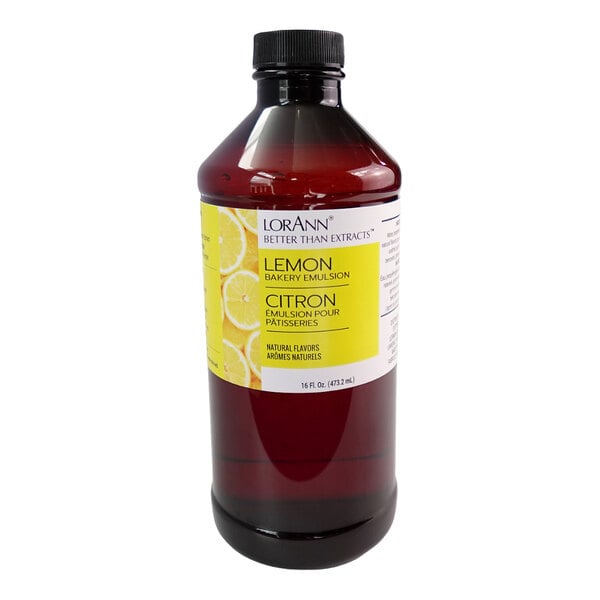 LorAnn Oils 16 fl. oz. All-Natural Lemon Bakery Emulsion