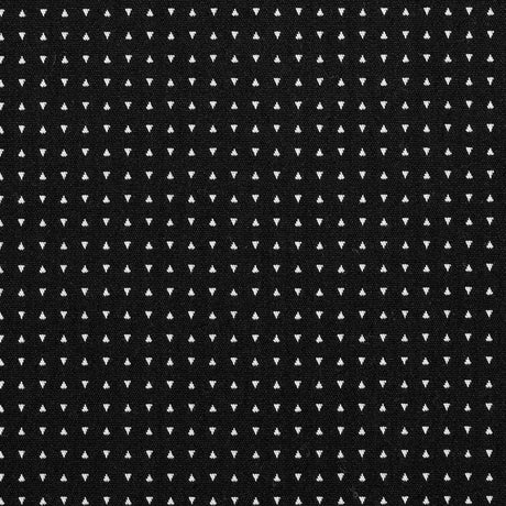 Turtledove/Black Geometric Stretch Cotton Jacquard