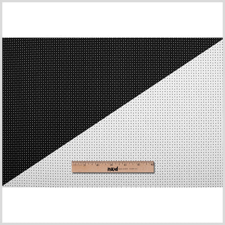 Turtledove/Black Geometric Stretch Cotton Jacquard